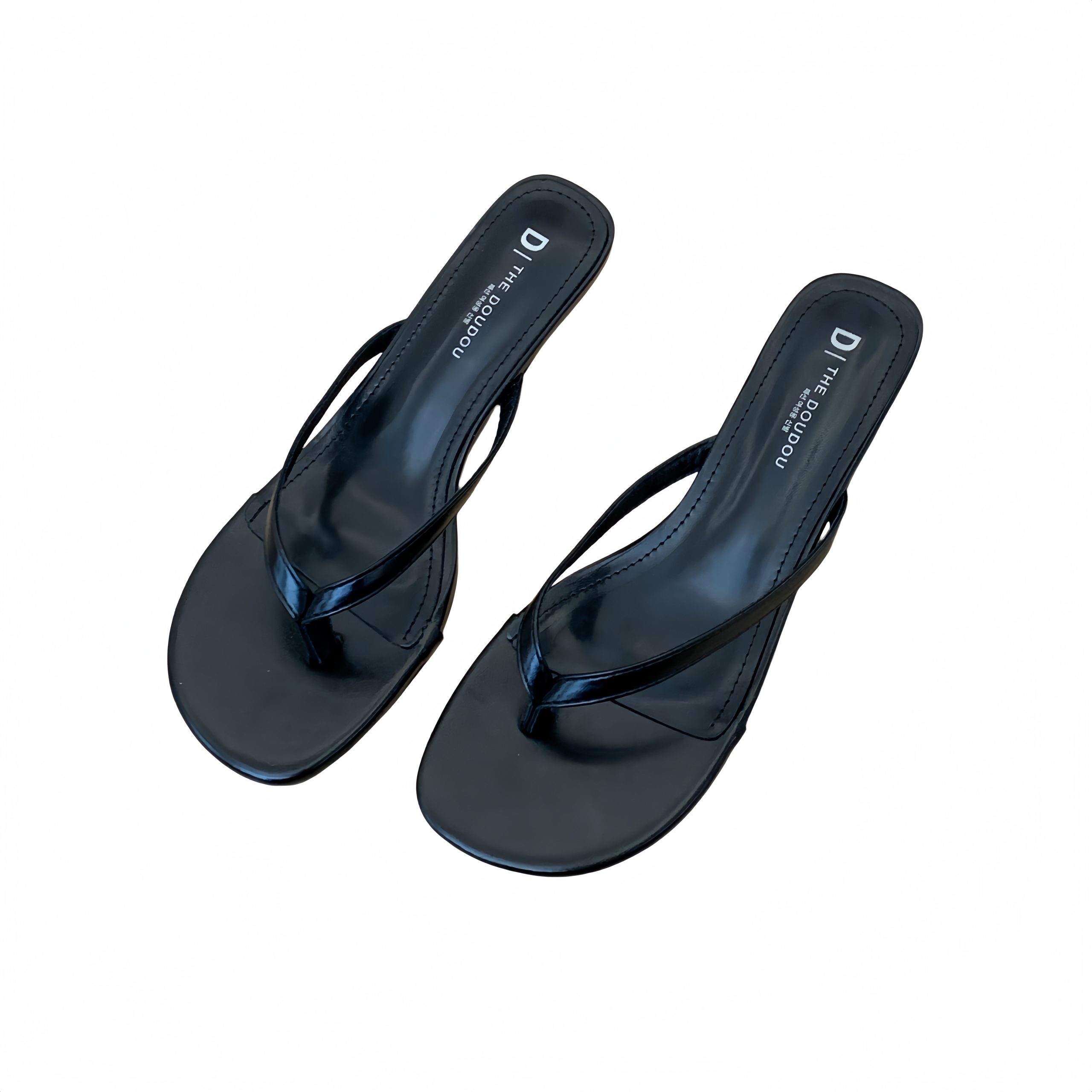 French Elegance Thin Heel Open Toe Slippers for Women Summer 2026 New Style High Heels with Dress