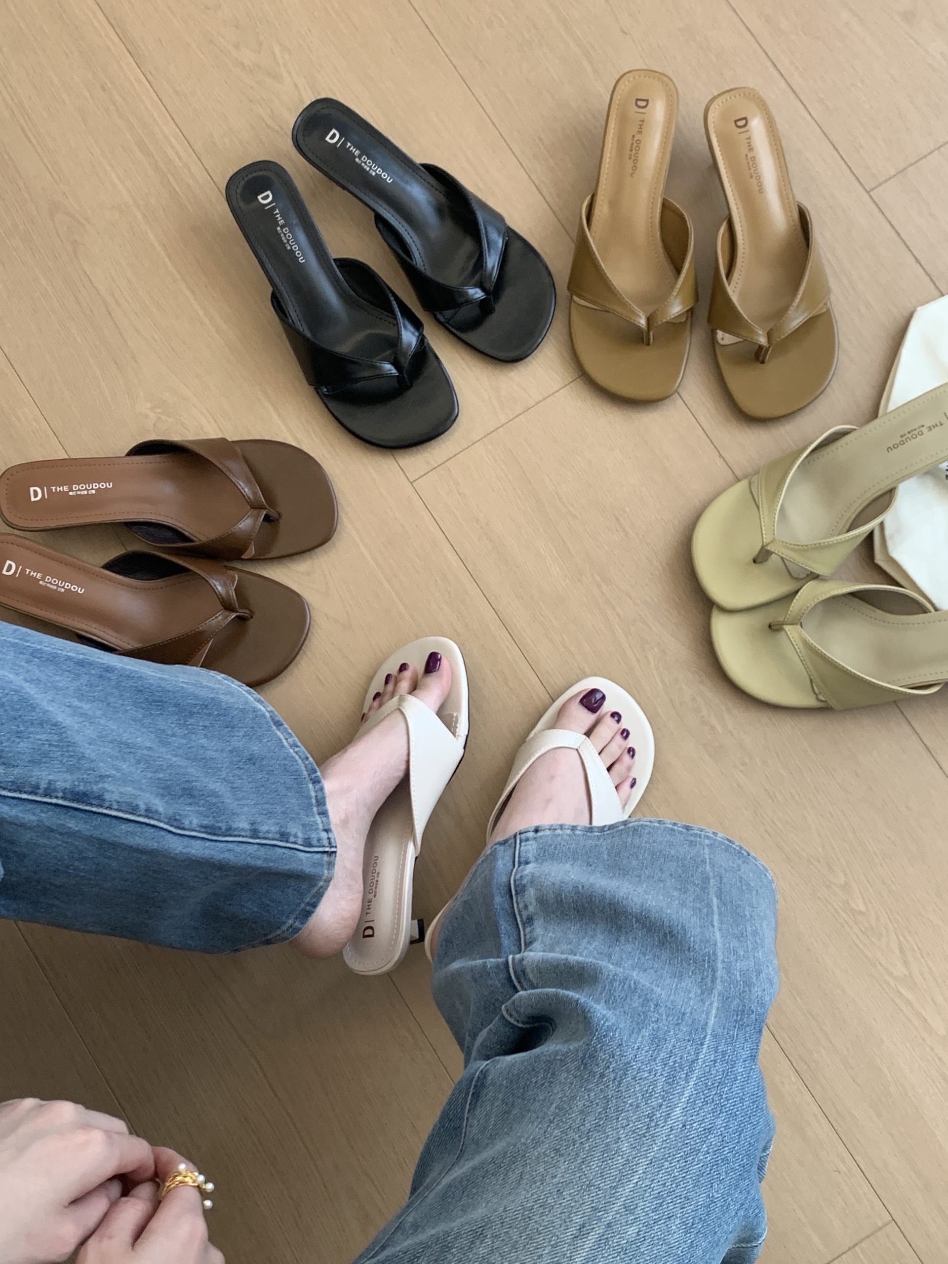 French Style Elegant Open Toe Slippers for Women Summer 2026 New High Heel Sandals with Dresses