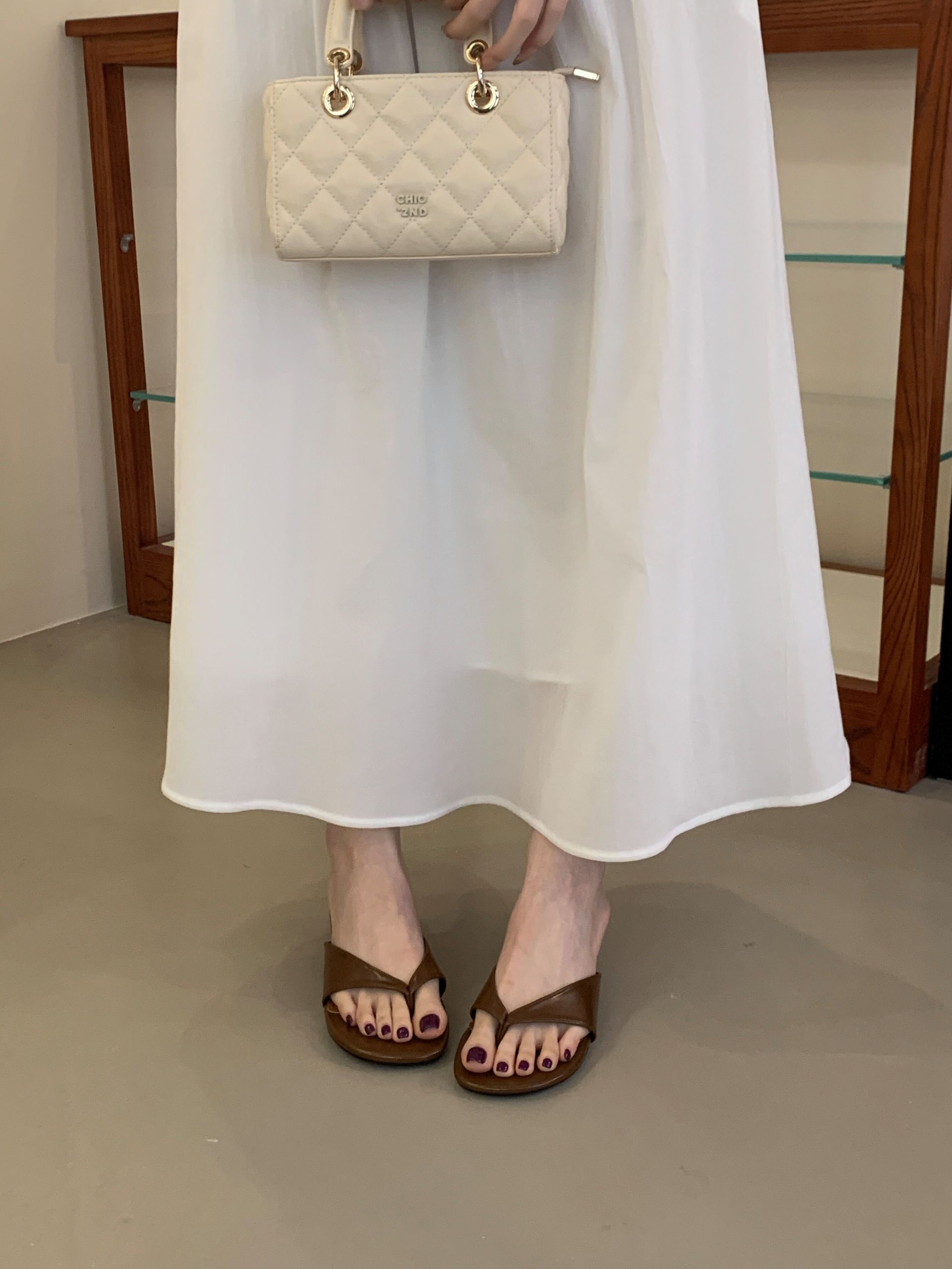 French Style Elegant Open Toe Slippers for Women Summer 2026 New High Heel Sandals with Dresses