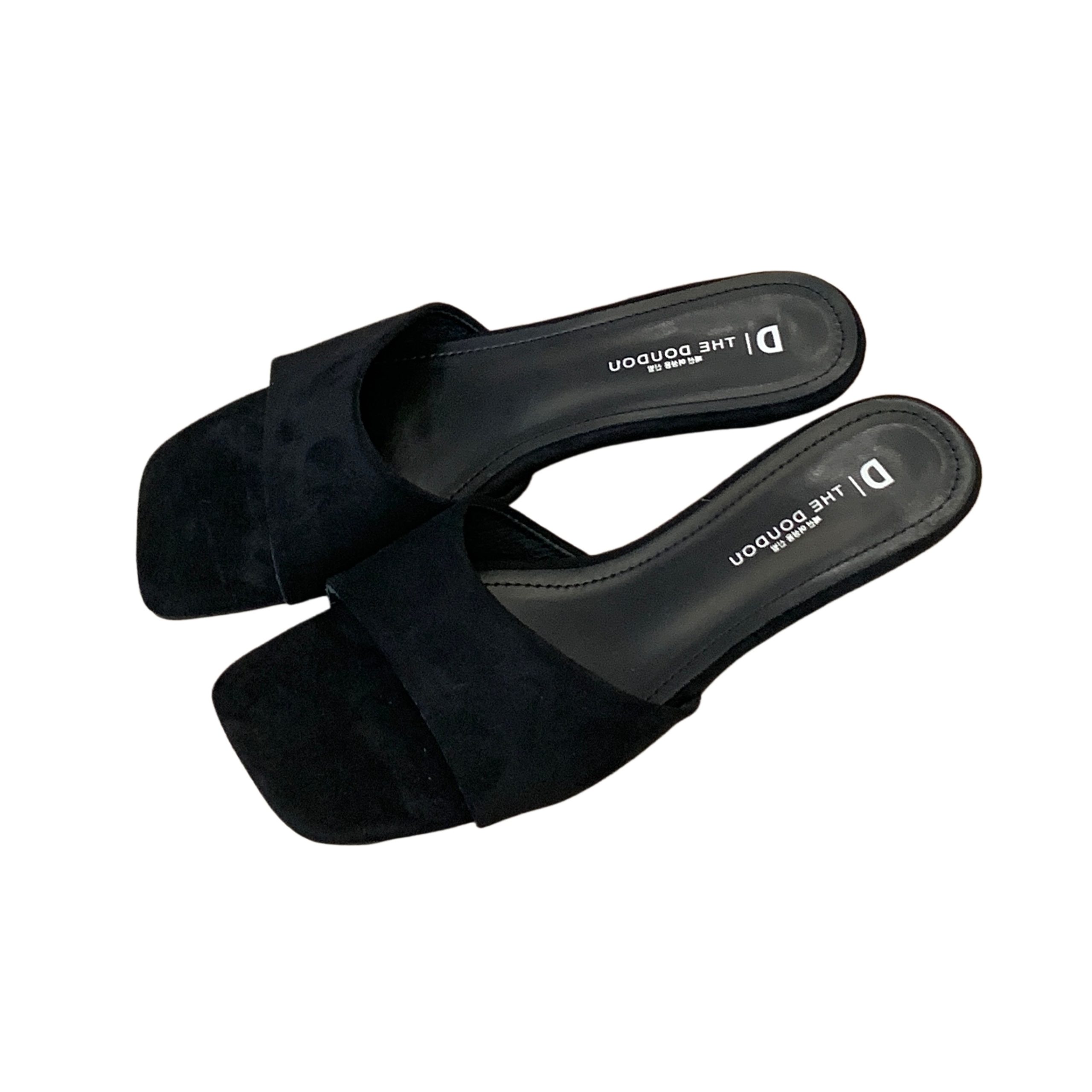 Women's Yellow Suede Wedge Slippers with One-Band Design for Summer 2026, Red Sandals